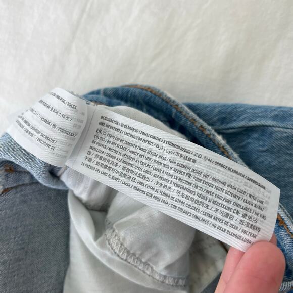 Abercrombie & Fitch The Baggy Low Rise Denim Jeans Size 28 / 6 Curve Love - Picture 12 of 13